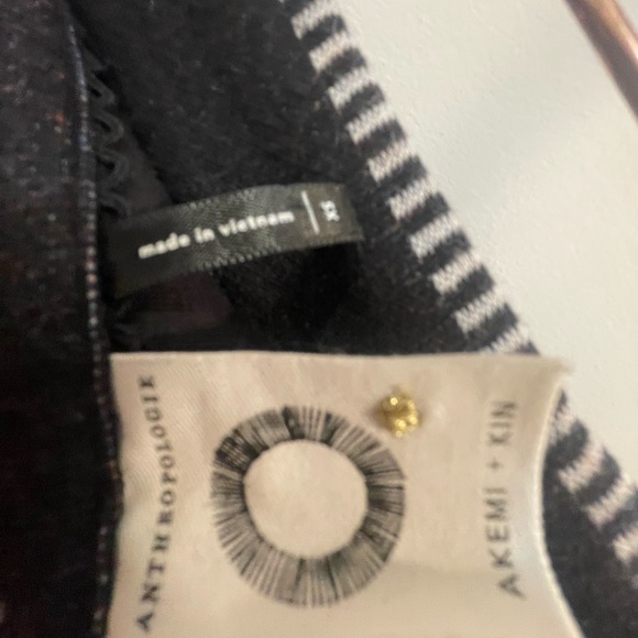 Anthropologie Asymmetrical Blue and Brown Skirt - Picture 5 of 5